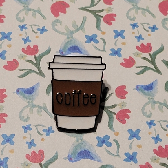 Coffee Cup Enamel Pin - Picture 5 of 9